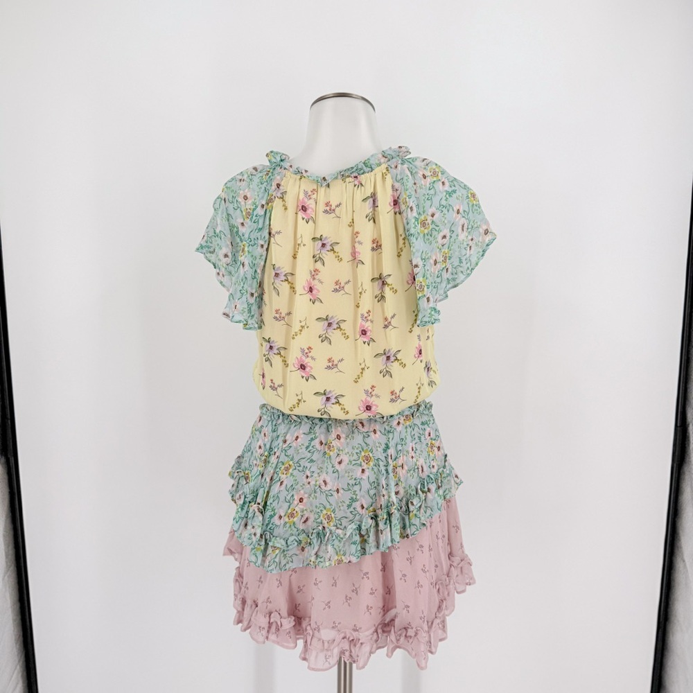 Yumi Kim Floral Mini Dress in Yellow, Blue, and Pink - Picture 7 of 10